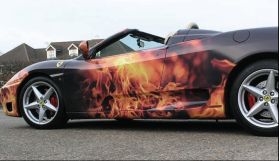 A stunning 'hot' ferrari!